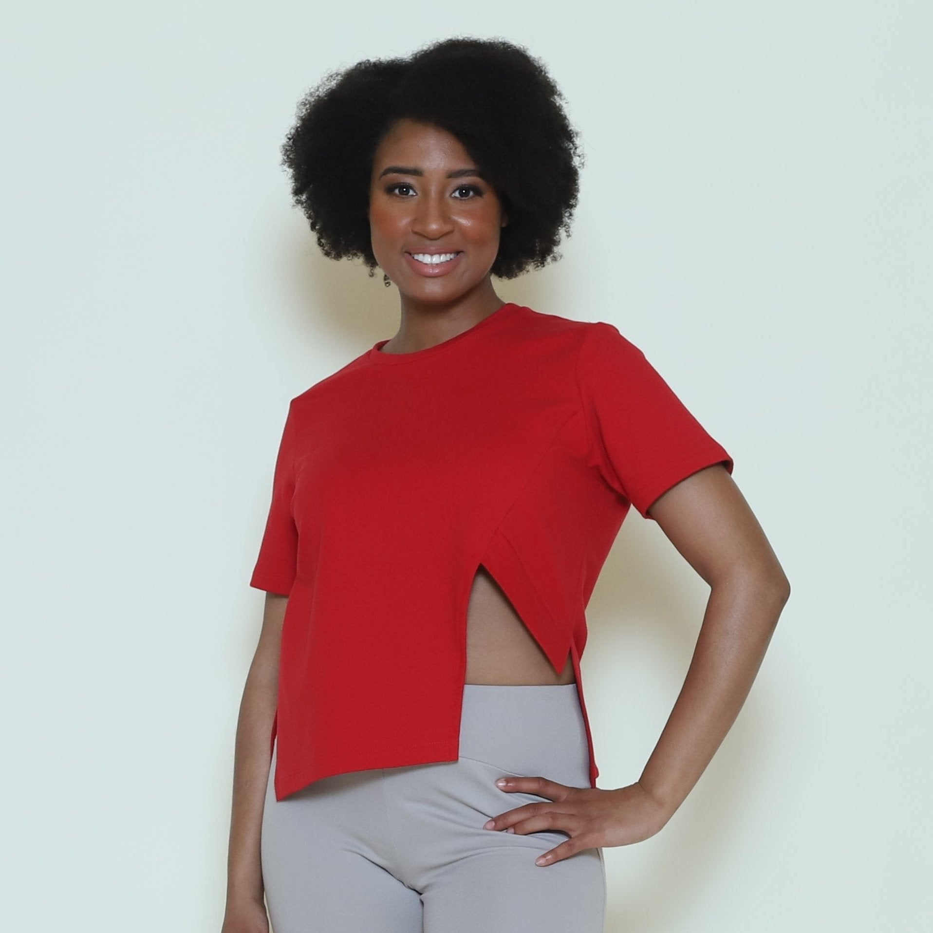 Destiny Crop Cut Out Tee