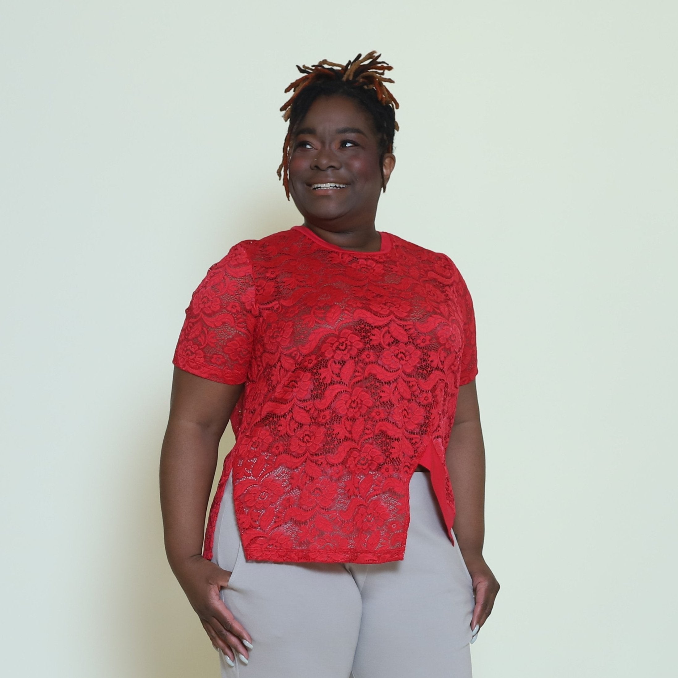 Destiny Classic Lace Tee (Plus Size)