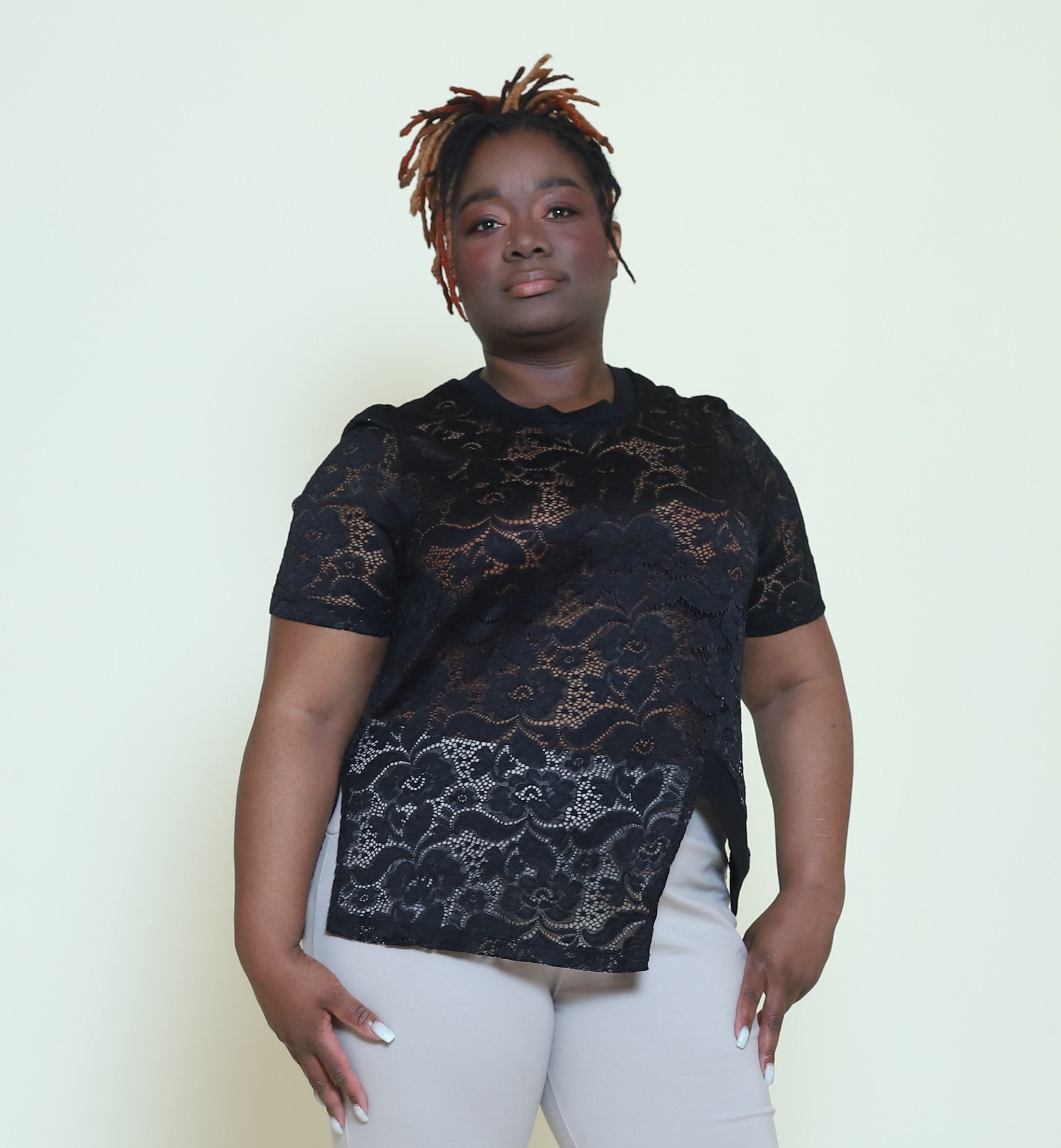 Destiny Classic Lace Tee (Plus Size)