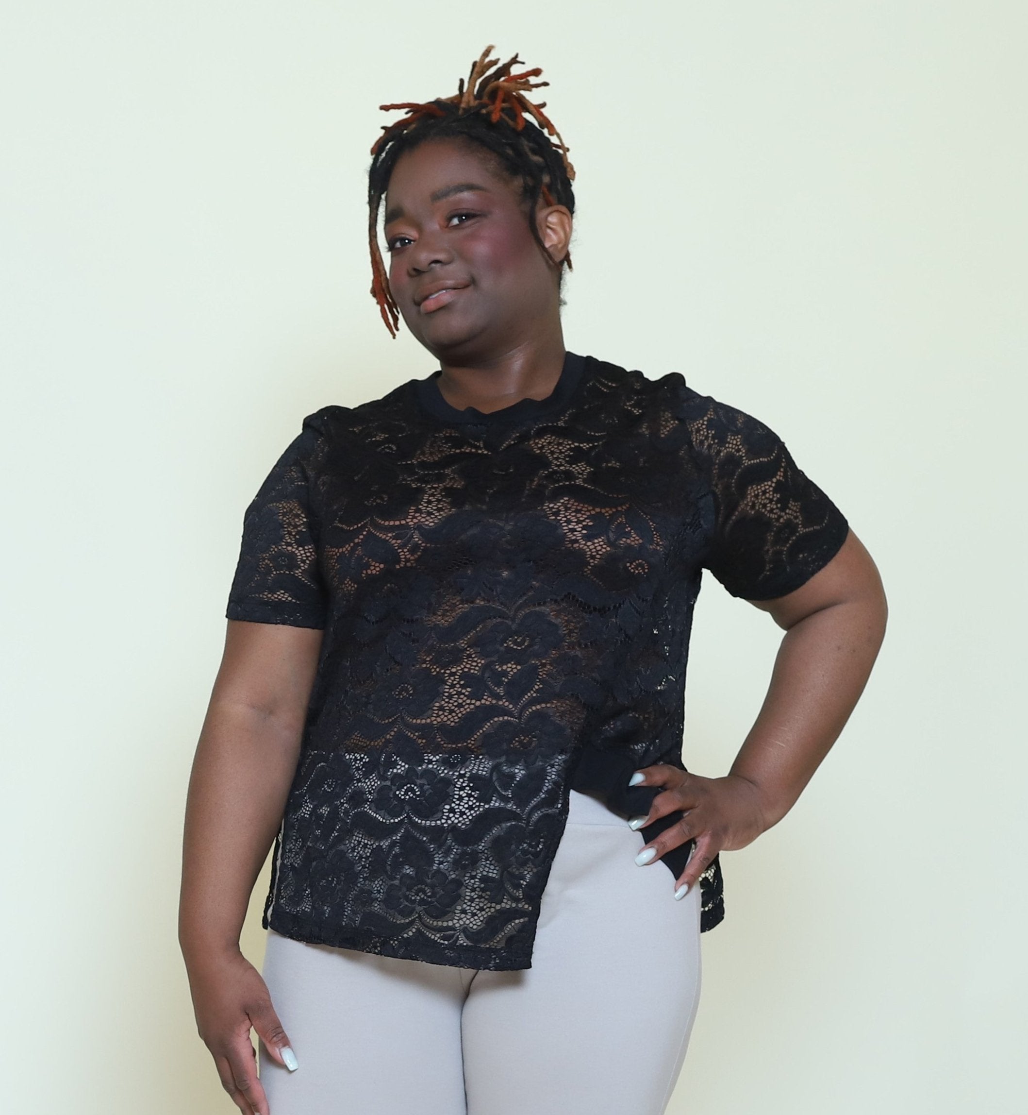 Destiny Classic Lace Tee (Plus Size)