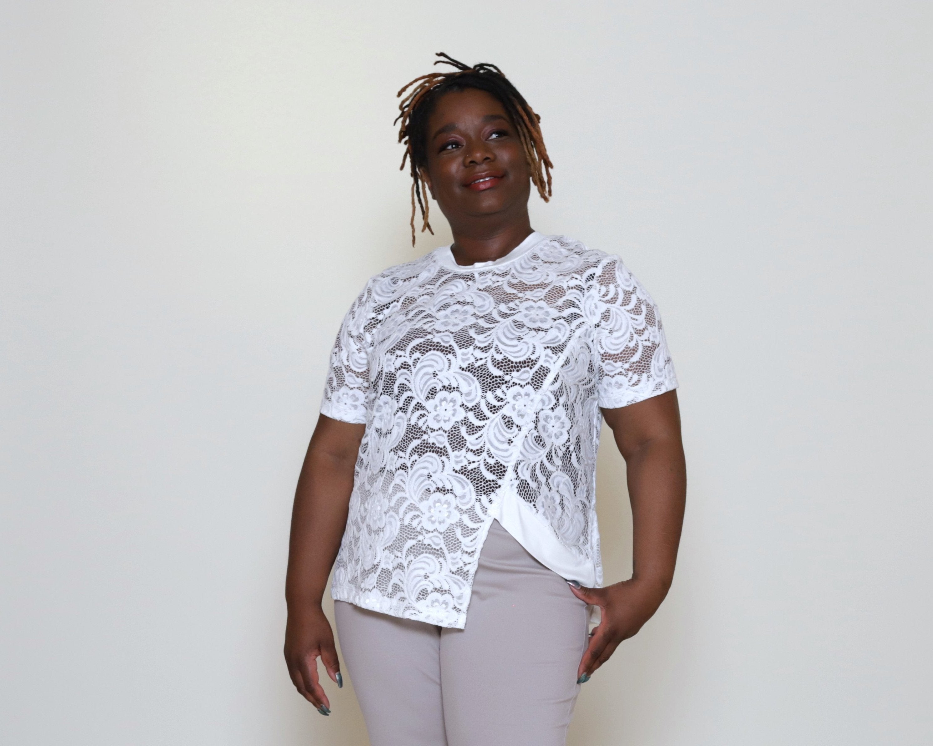 Destiny Classic Lace Tee (Plus Size)