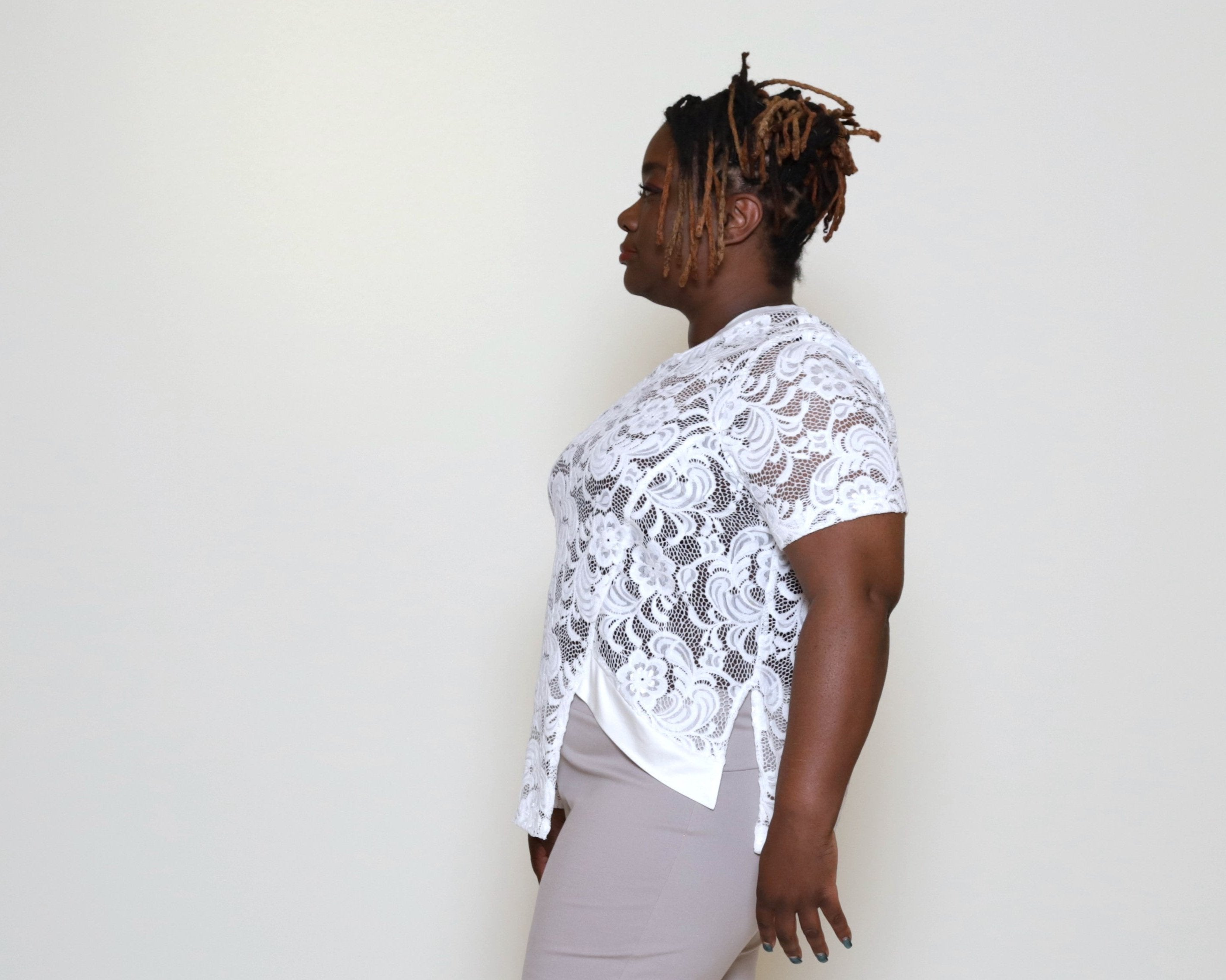 Destiny Classic Lace Tee (Plus Size)