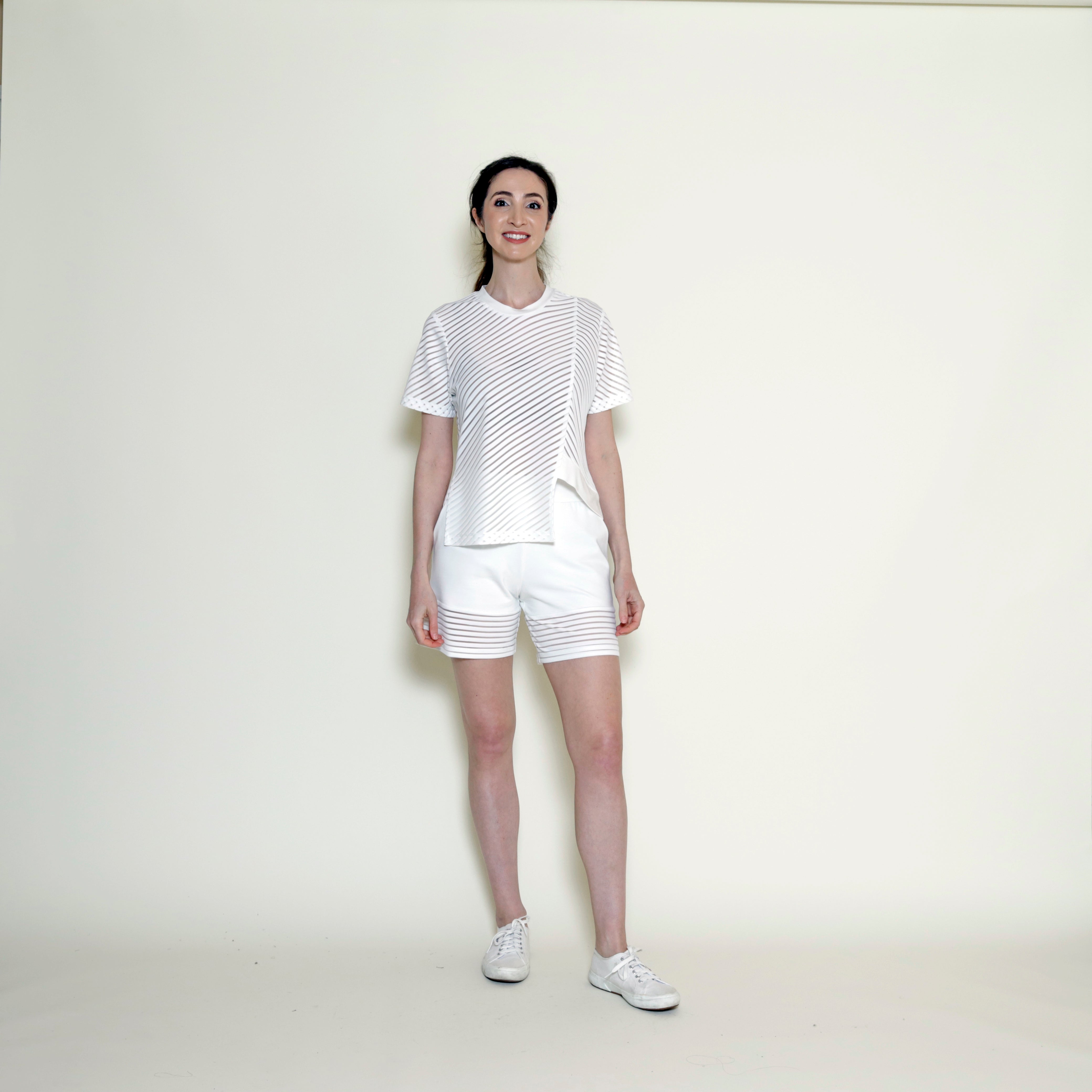 Cindy Shorts With Striped Band